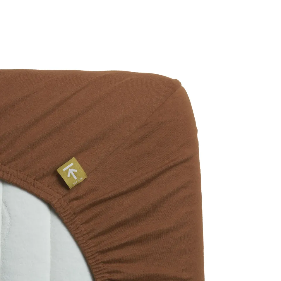 Beddinghouse Jersey Stretch laken 90x200 terra bomull