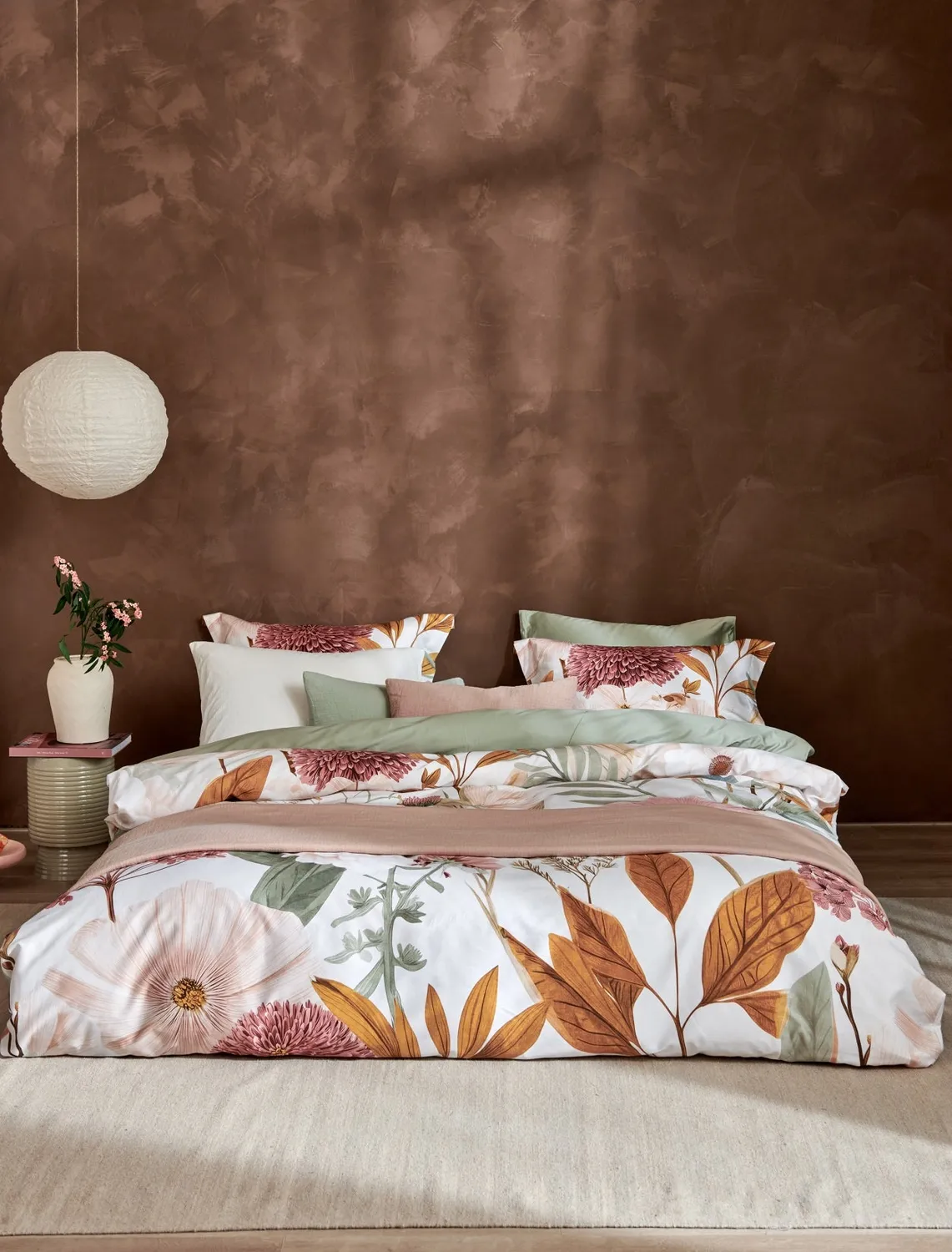 Vandyck Satin Luxe dynetrekksett smoke green bomull