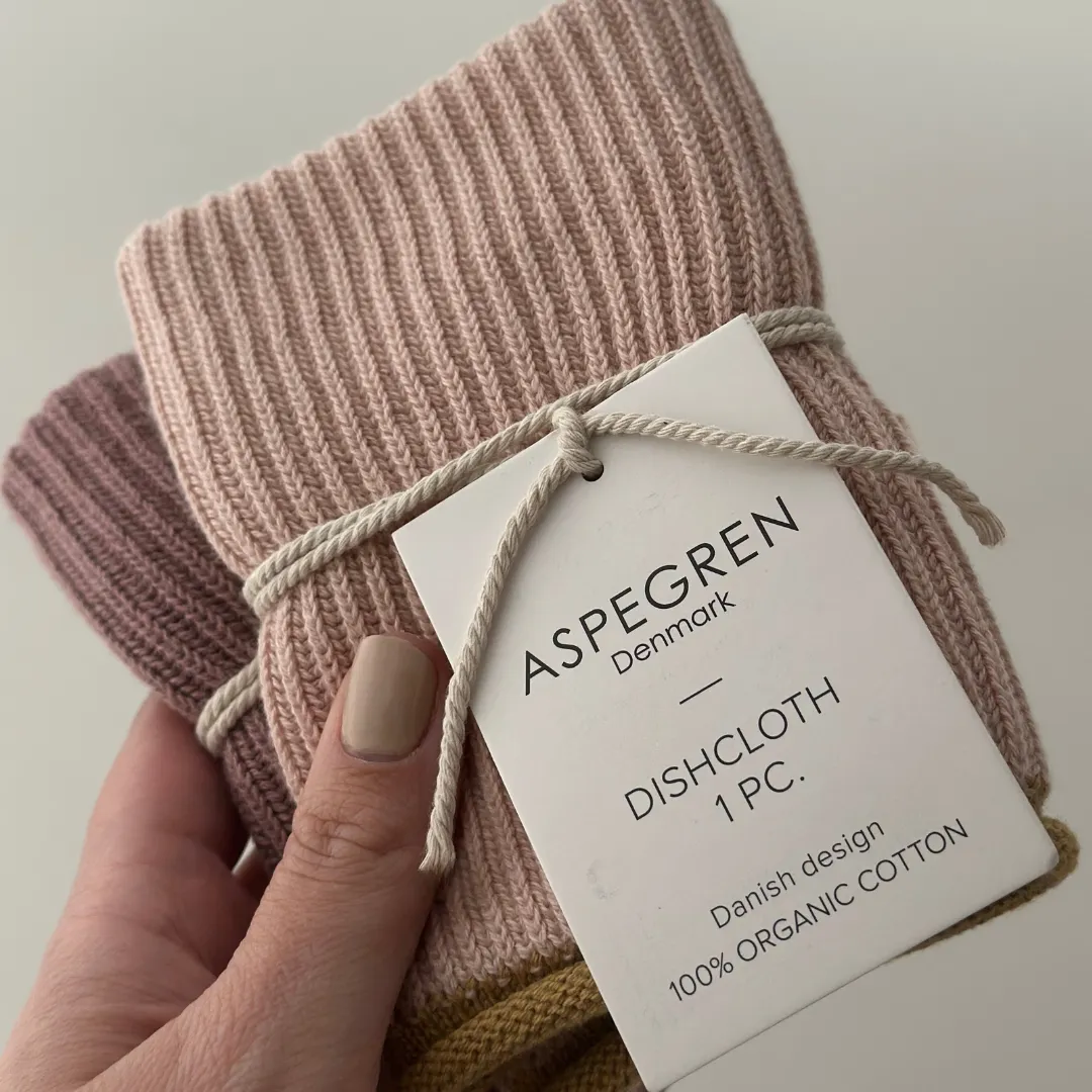 Aspegren Denmark Ripple Powder kjøkkenklut økologisk