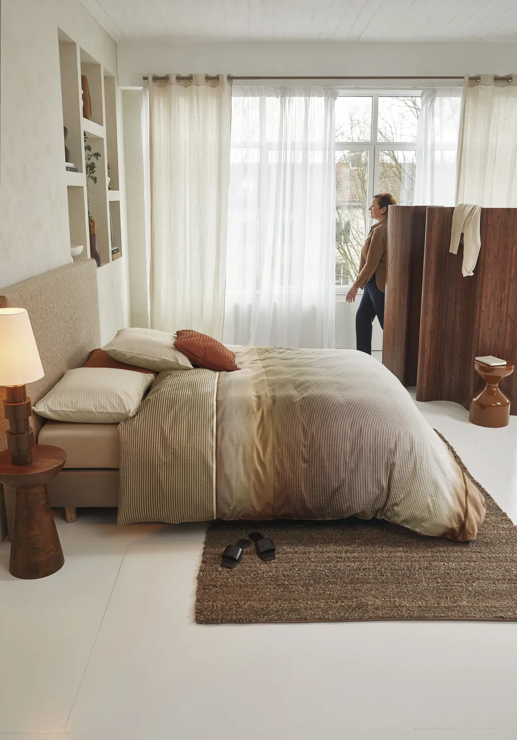 Beddinghouse Jenn sengetrekk 240x200 cm beige sateng