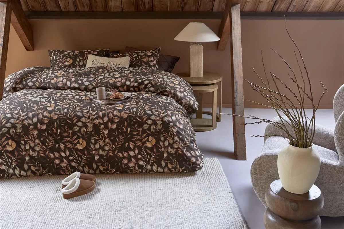 Riviera Maison Faded Fall dynetrekk 260x220 brun blader