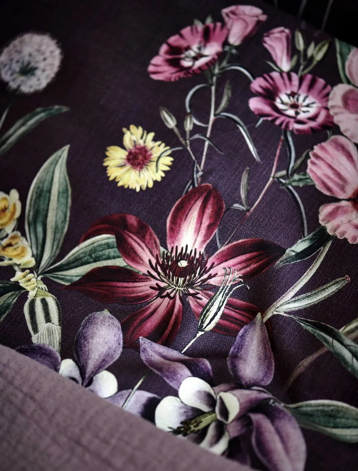 Vandyck Noir Garden dynetrekksett 200x200 multi sateng