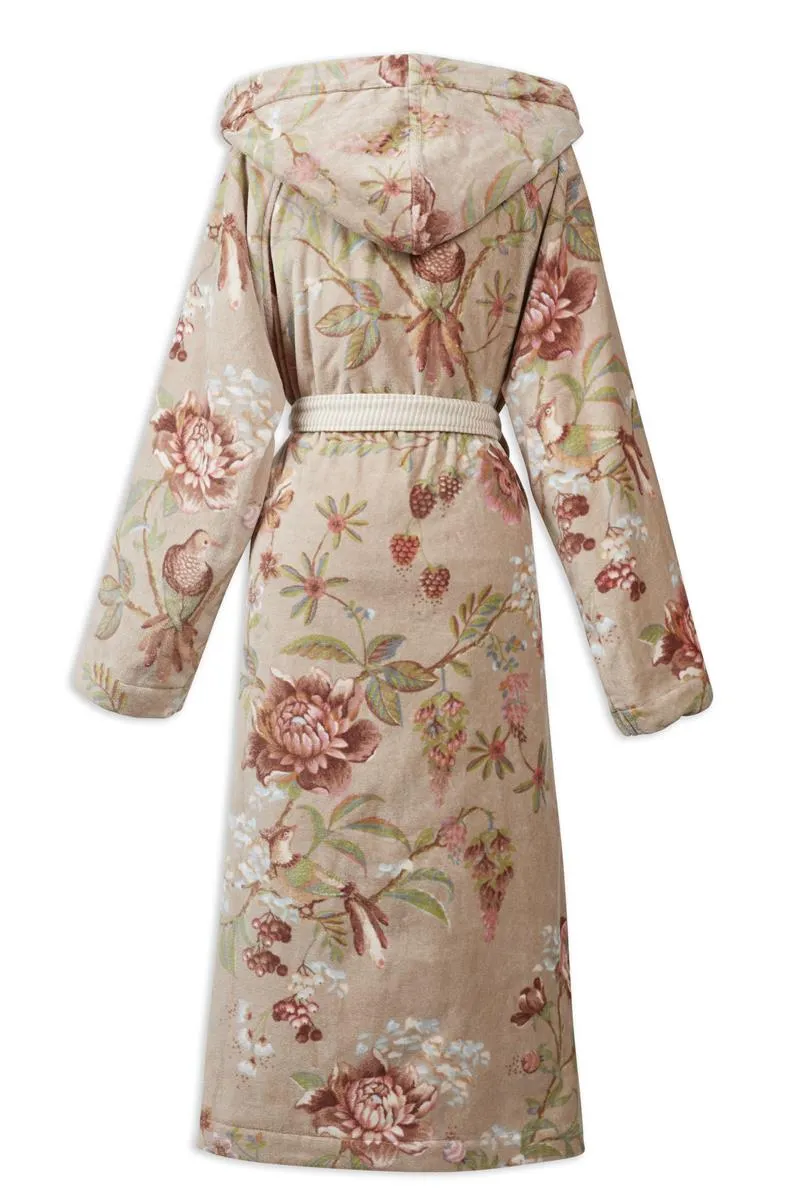 Pip Studio Secret Garden badekåpe khaki blomster