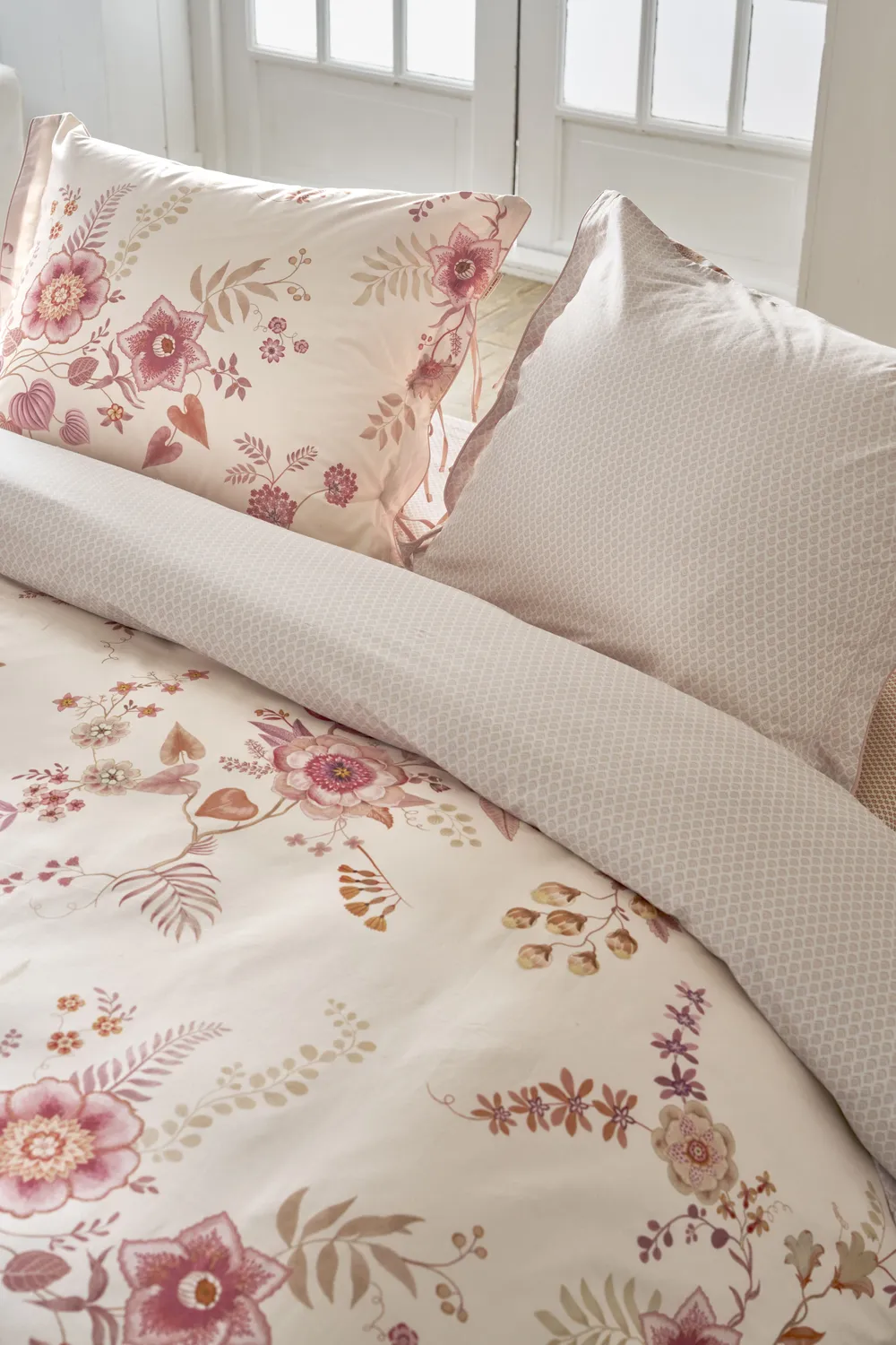 Pip Studio Everbloom dynetrekk 140x200/220 cm lys rosa