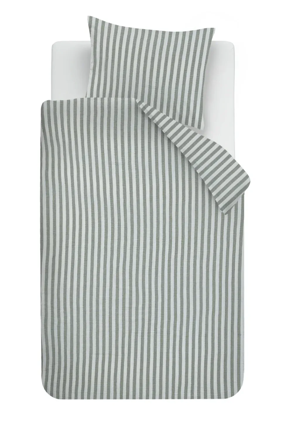 Ambiante Farren dynetrekk 140x200 grønn stripet