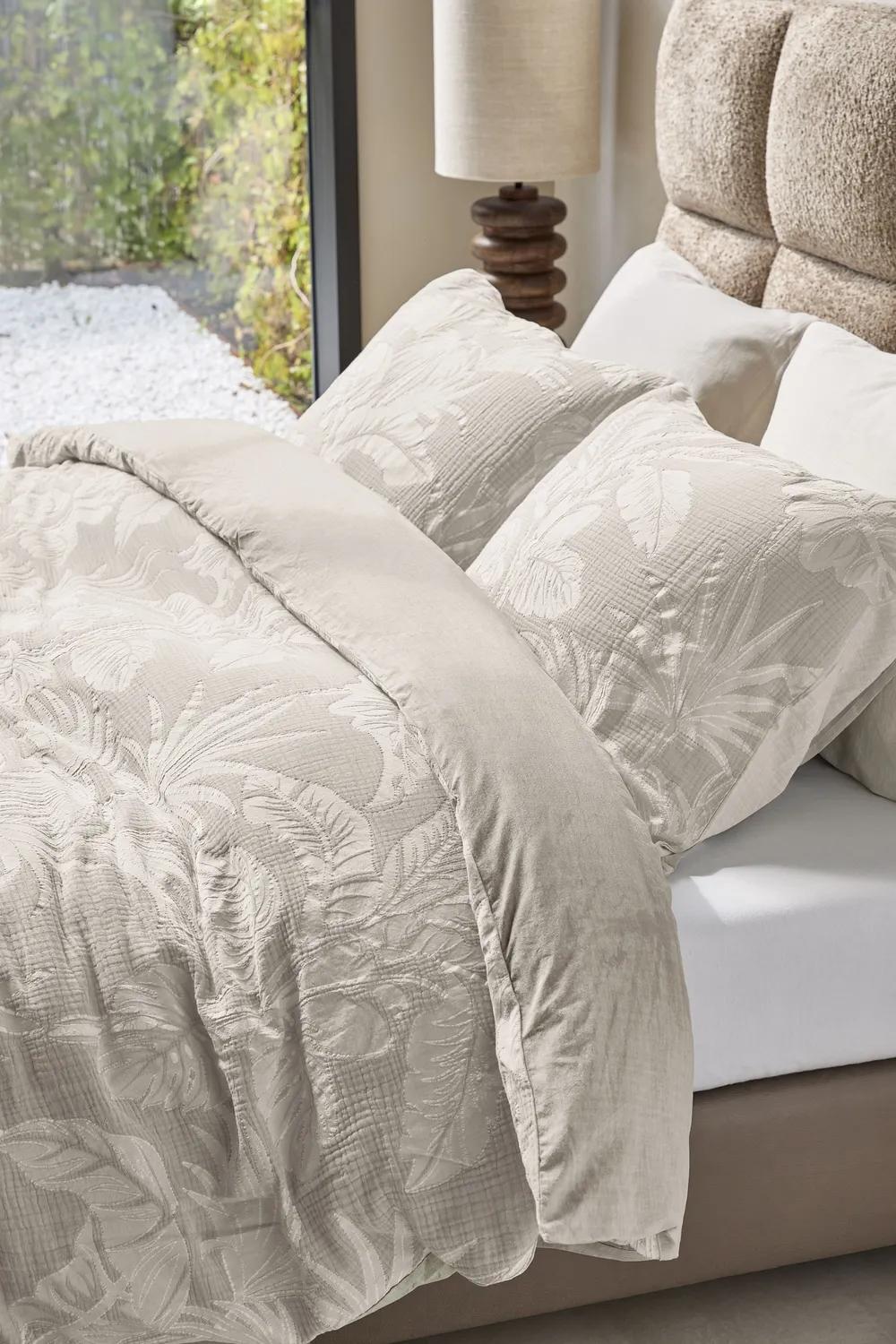 Rivièra Maison Botanica dynetrekksett 200x200/220 bomull sand
