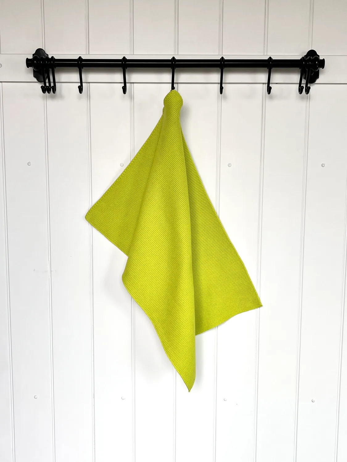 Solwang Design strikket håndkle lime 1-pk økologisk