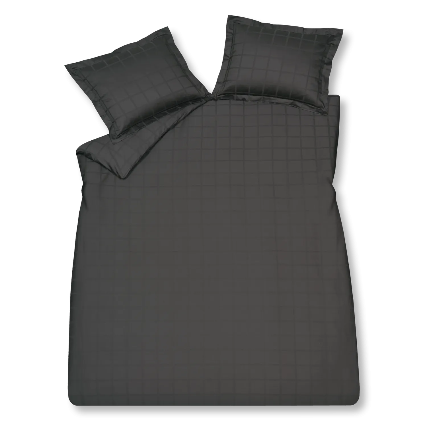 Vandyck Home 78 dynetrekksett off black enkelt sateng
