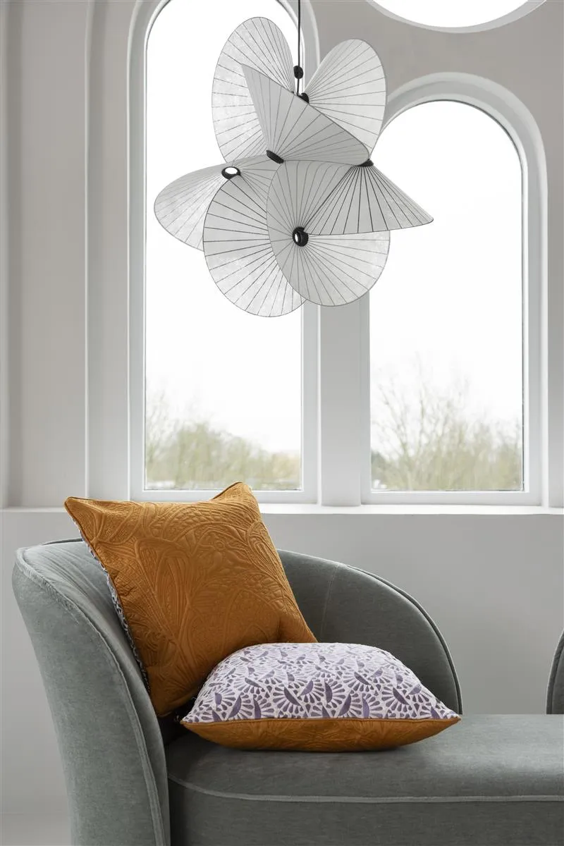 Moooi Woodblock Beetle pyntepute 50x50 lyslilla fløyel
