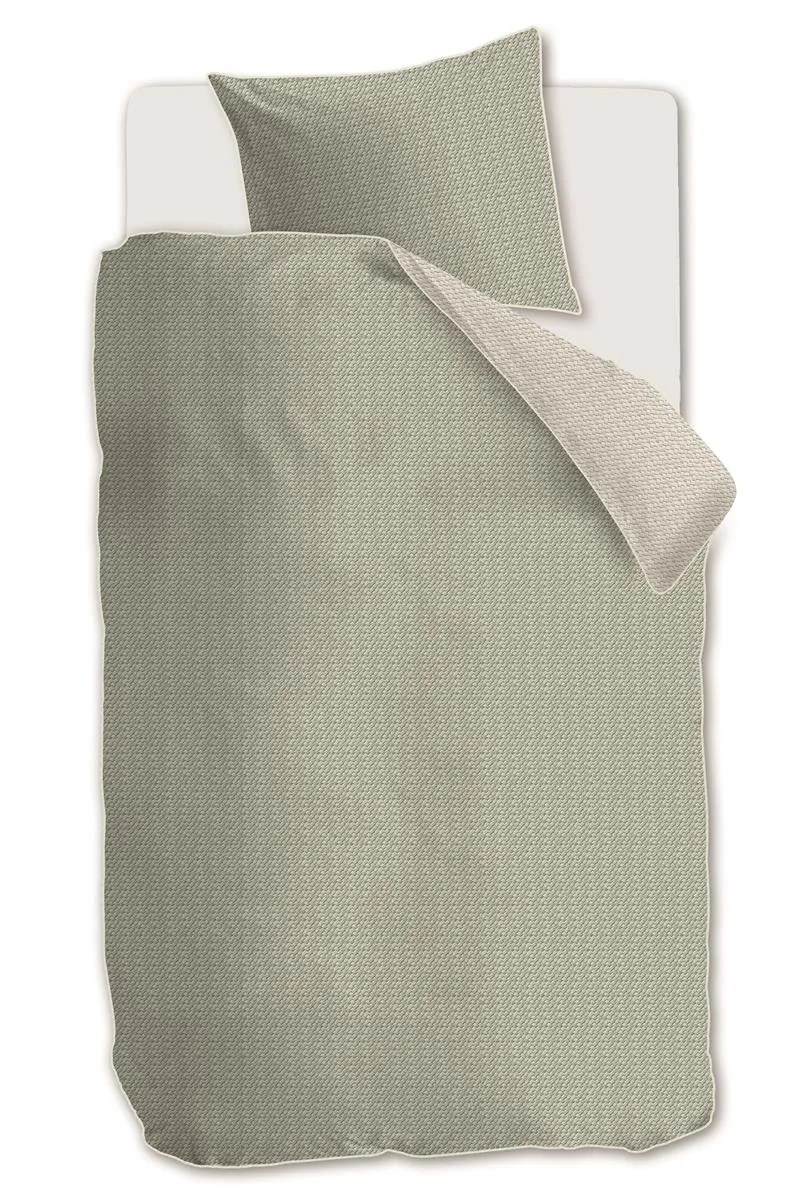 Riviera Maison Bambu dynetrekk grågrønn 140x200 bomull