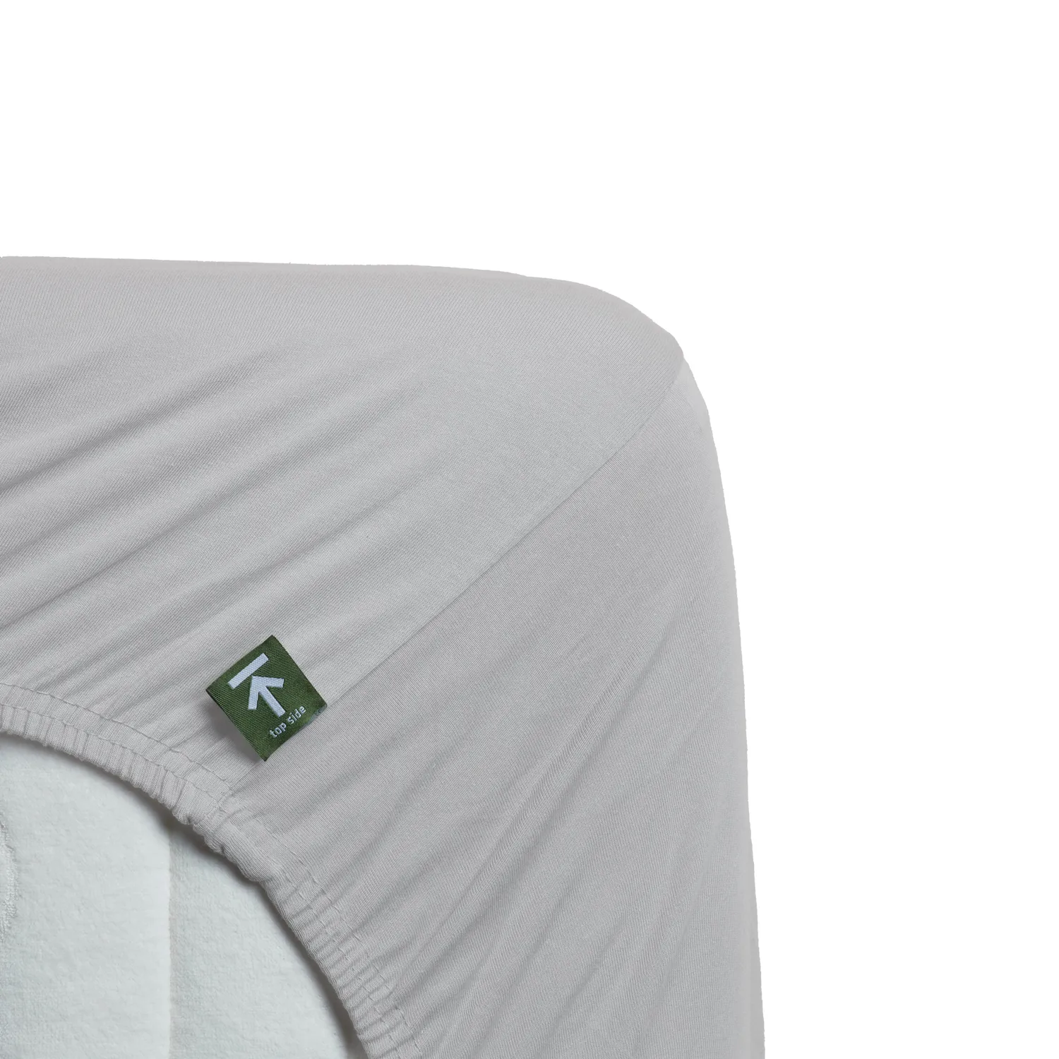 Beddinghouse Jersey Stretch splittopper laken 160x200 lys grå