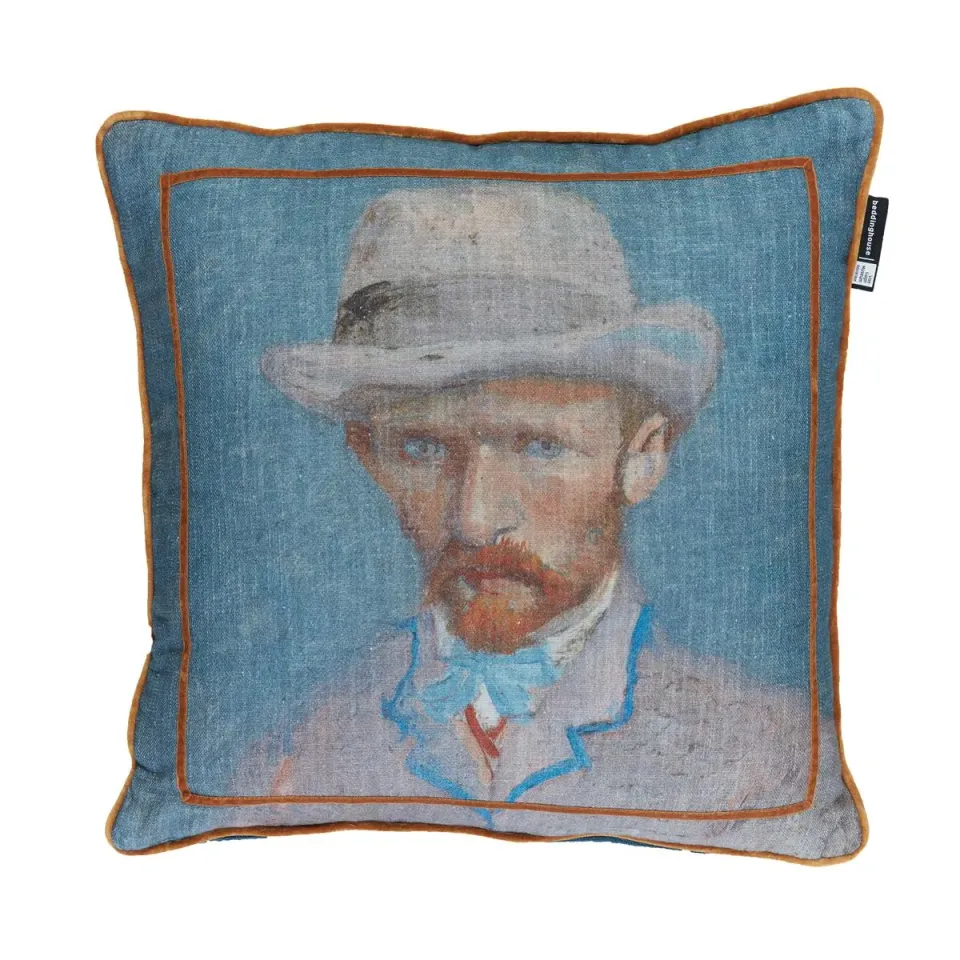 Beddinghouse Van Gogh Self Portrait pyntepute blå 50x50