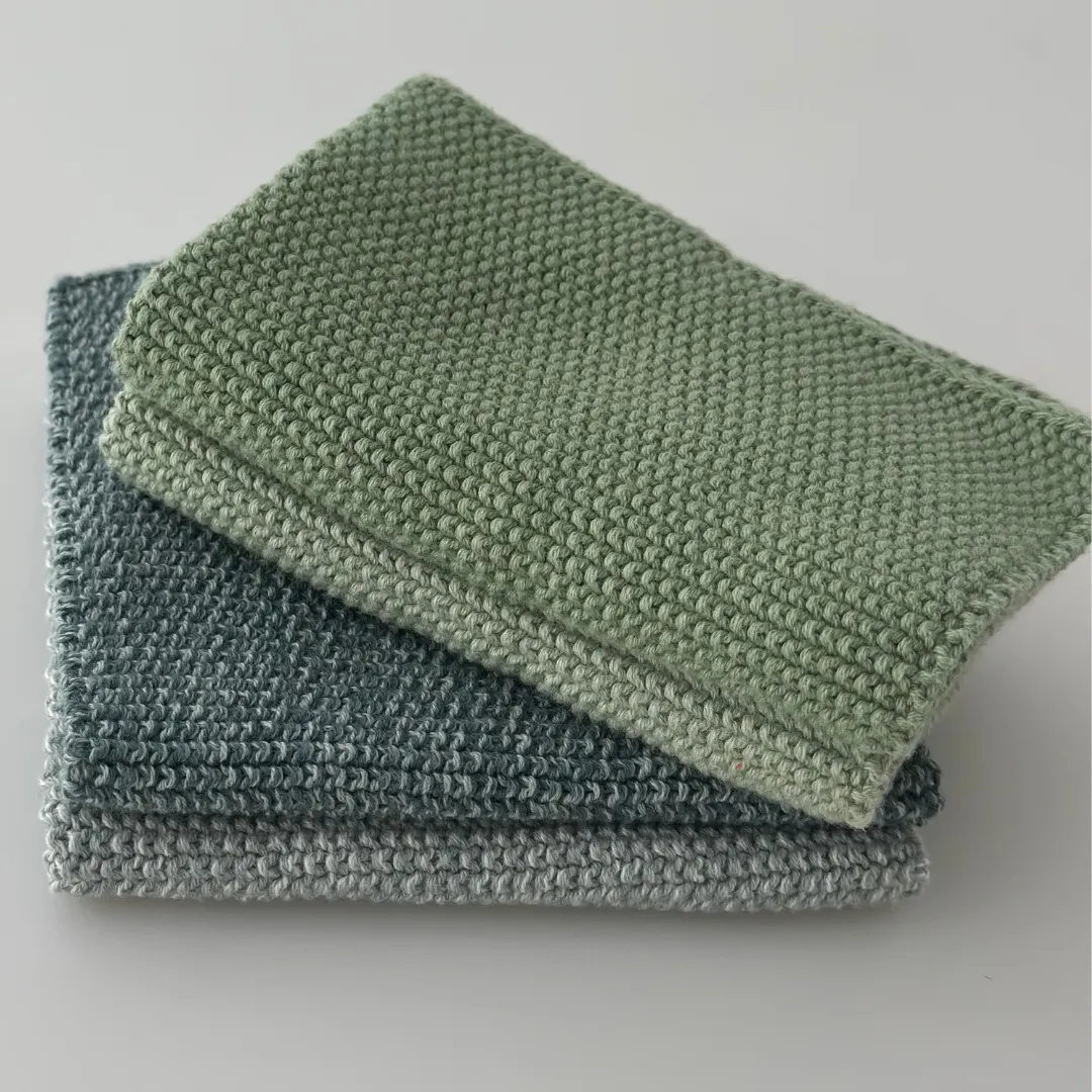Aspegren Denmark Solid kjøkkenklut grønn 25x25 cm 2-pk
