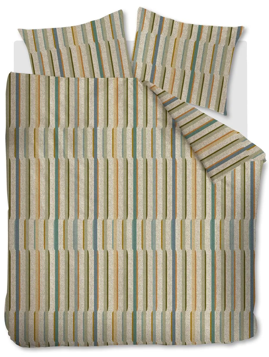Beddinghouse Annie dynetrekk 200x200 grønn flanell