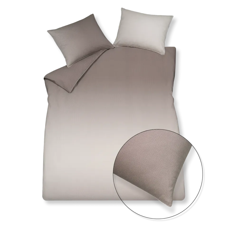 Vandyck Home Milano dynetrekk 140x200 taupe sateng