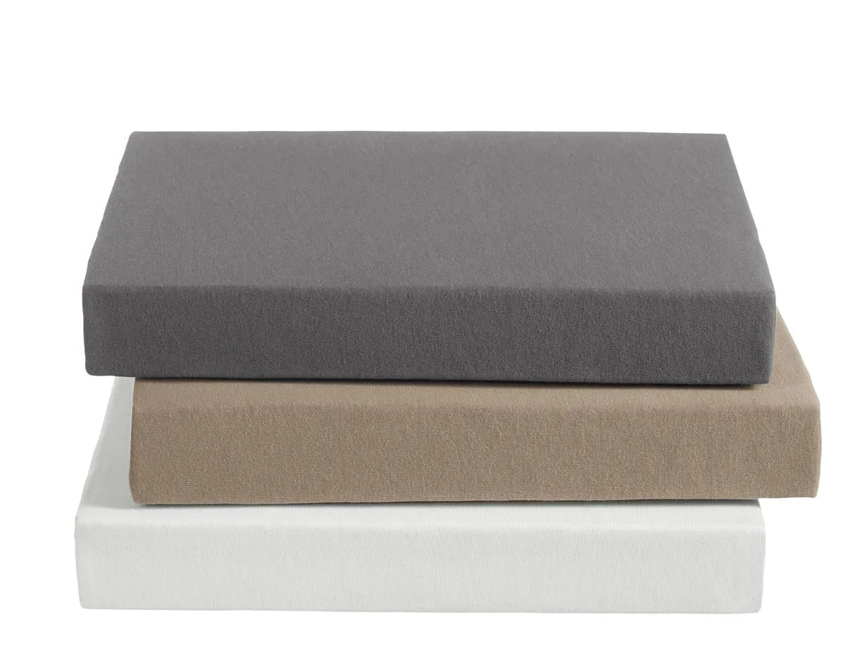 Ambiante Splittopper laken 140x200 cm antrasit jersey