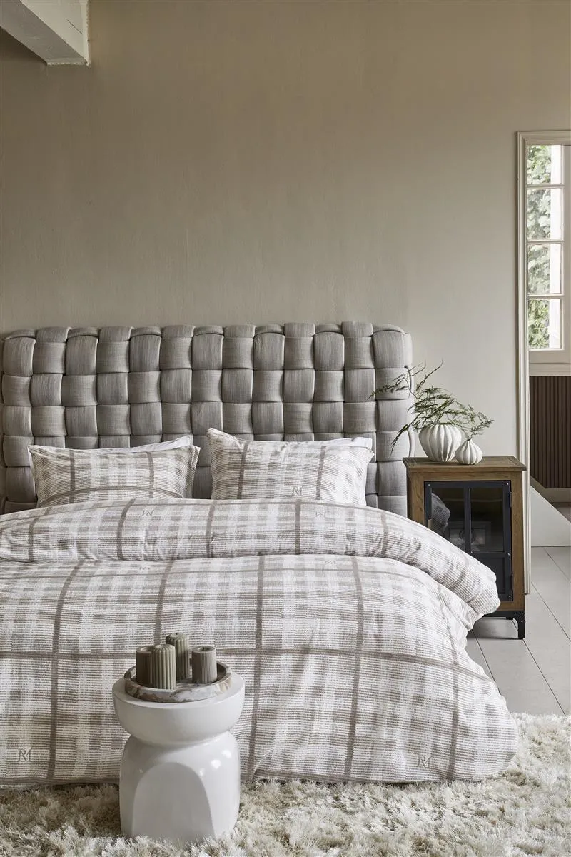 Riviera Maison Brody dynetrekk sand 140x200 flanell