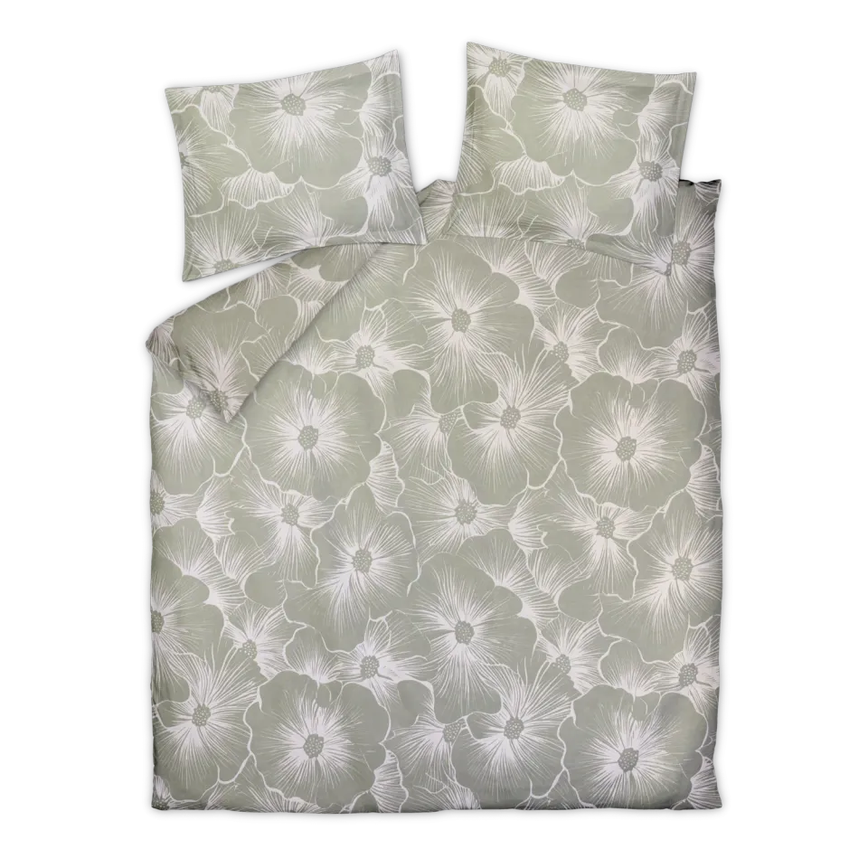 Vandyck Bloomline dynetrekksett pistache 140x200 bomull