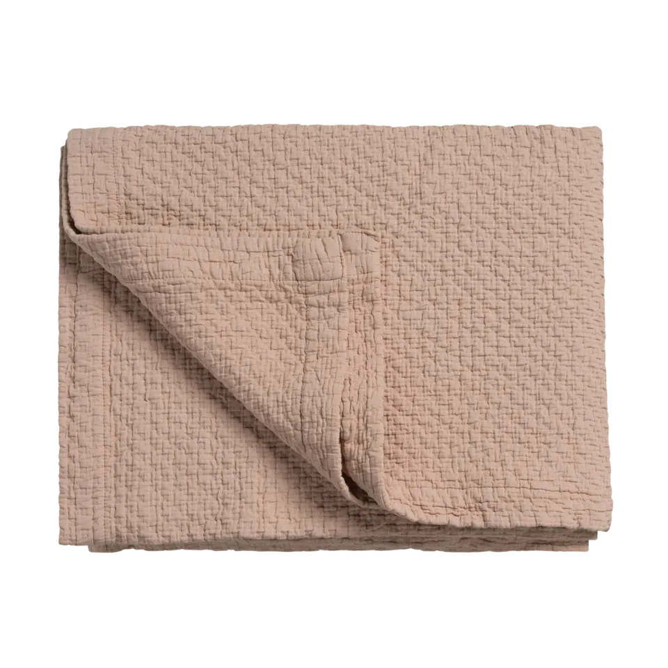 Vandyck Pure 82 sengeteppe 180x260 blush bomull