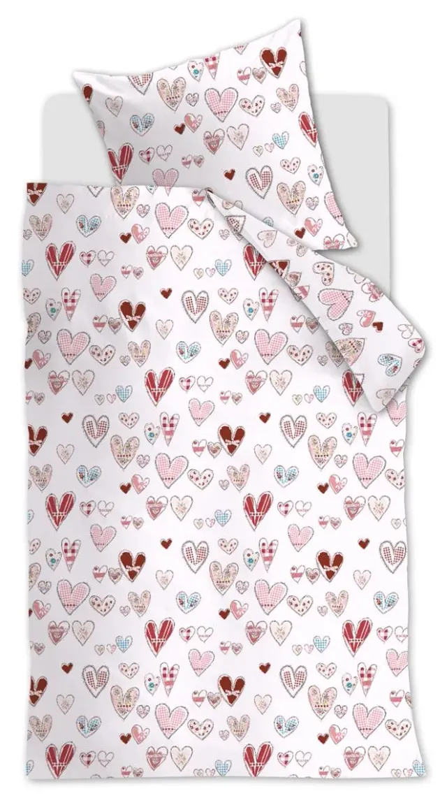 Beddinghouse Kids Sweethearts dynetrekk 140x200 hjerter