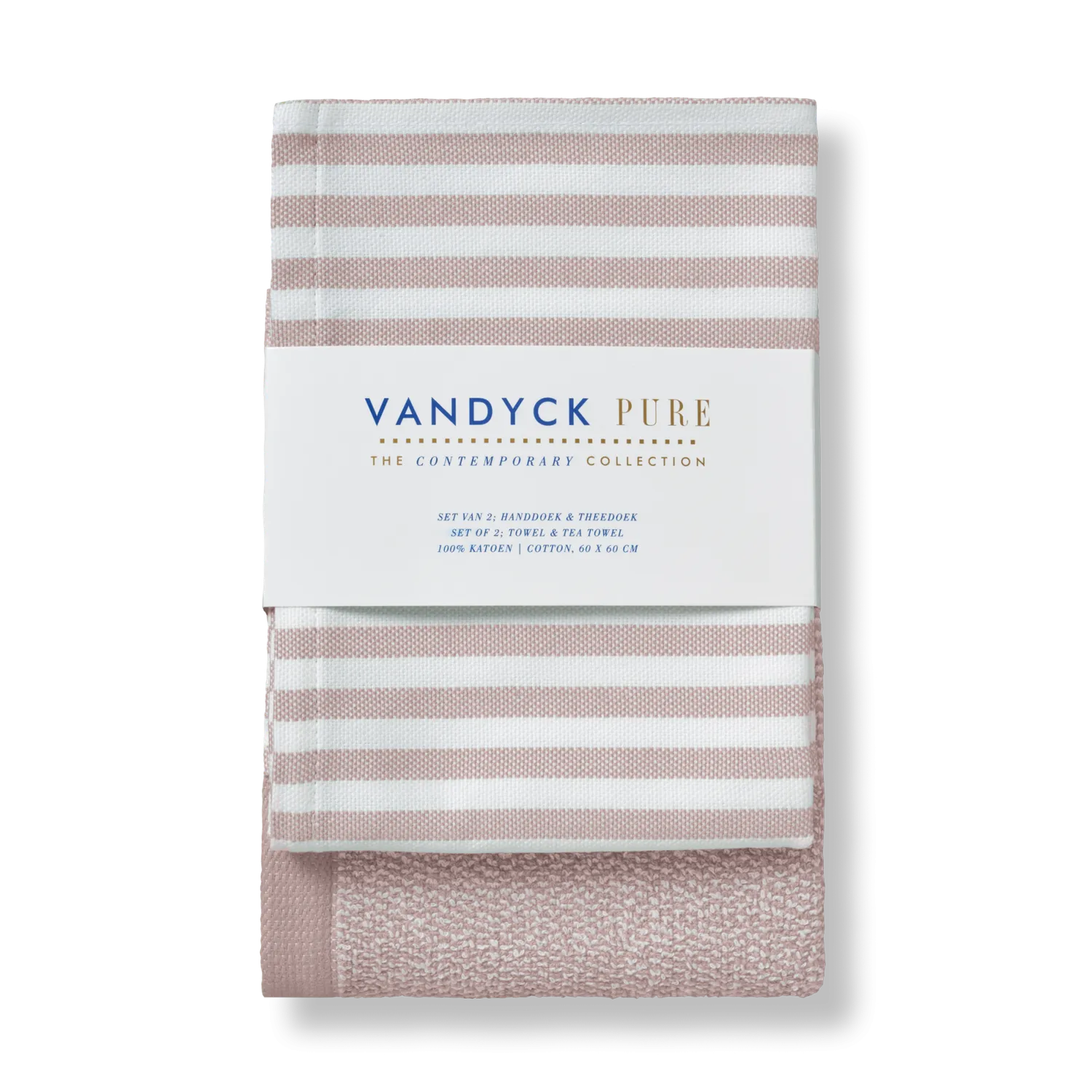Vandyck Pure Kitchen kjoekkensett sepia pink bomull