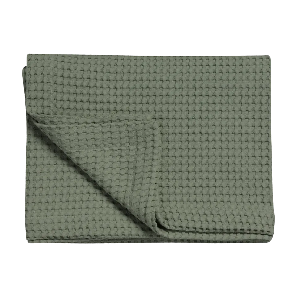 Vandyck Home Pique sengeteppe 160x250 earth green bomull