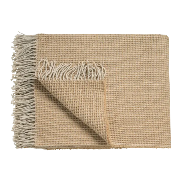 Vandyck Home 95 pledd 130x220 soft tan ullblanding