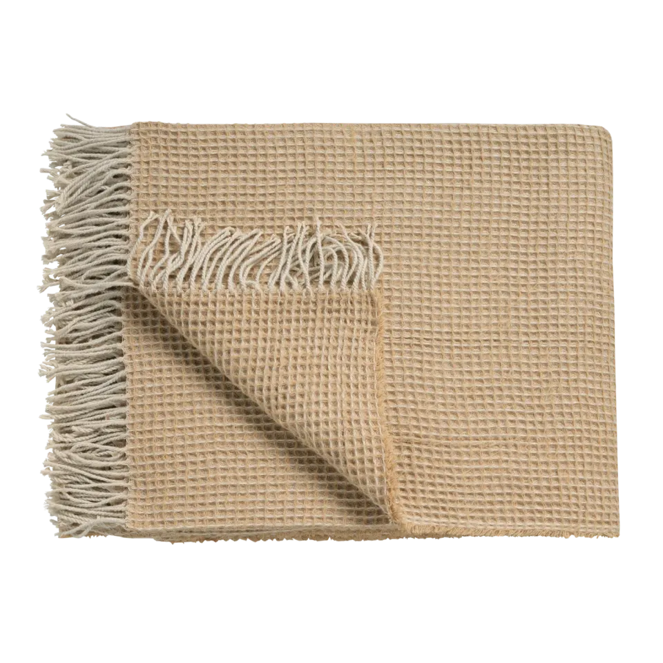Vandyck Home 95 pledd 130x220 soft tan ullblanding