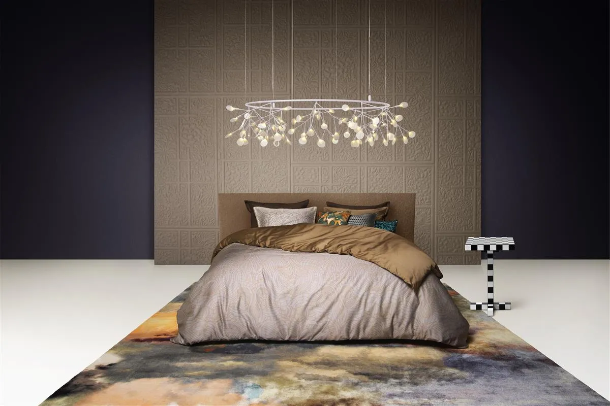 Moooi Dodo Pavone dynetrekk grå 140x200 cm sateng
