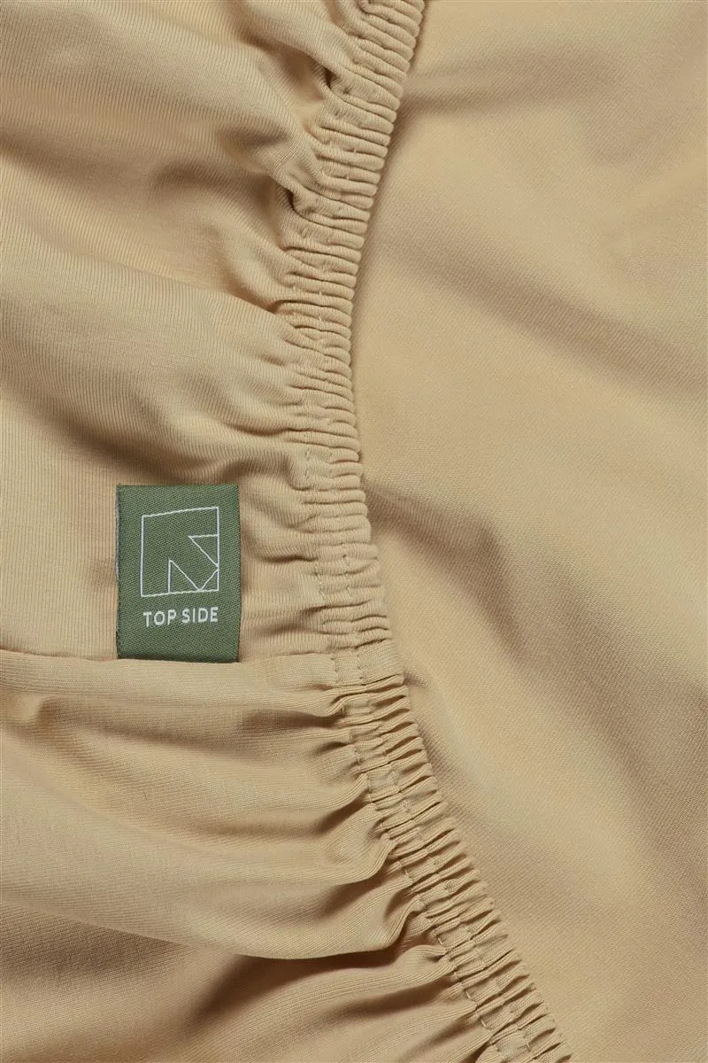Beddinghouse Dutch Design splittopplaken 160x220 sand jersey