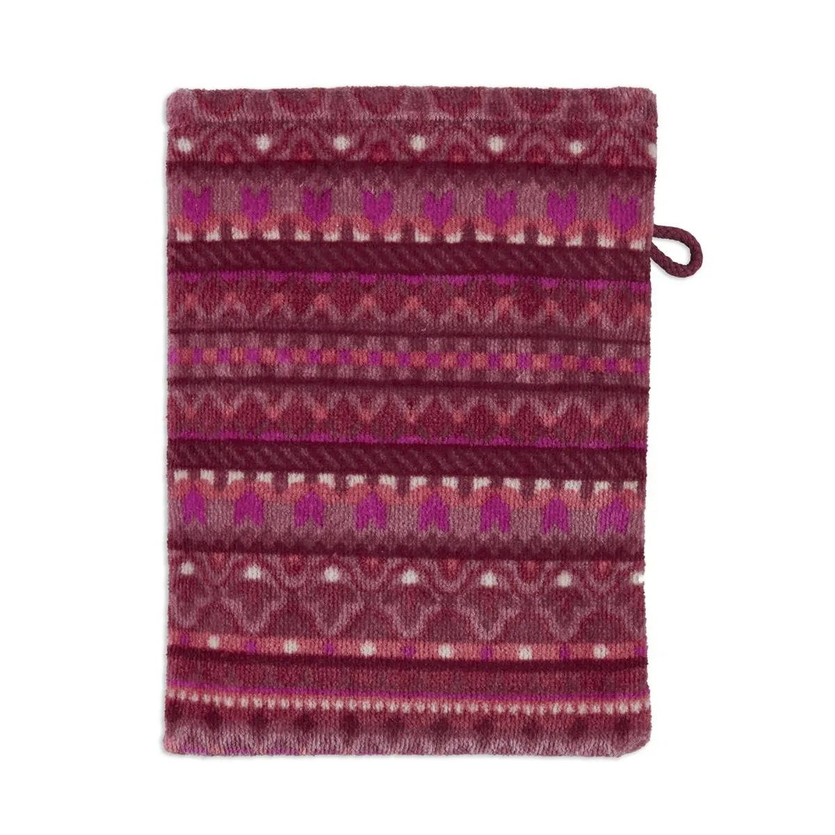 Pip Studio Geometric Print badelaken 70x140 cm mørk rosa