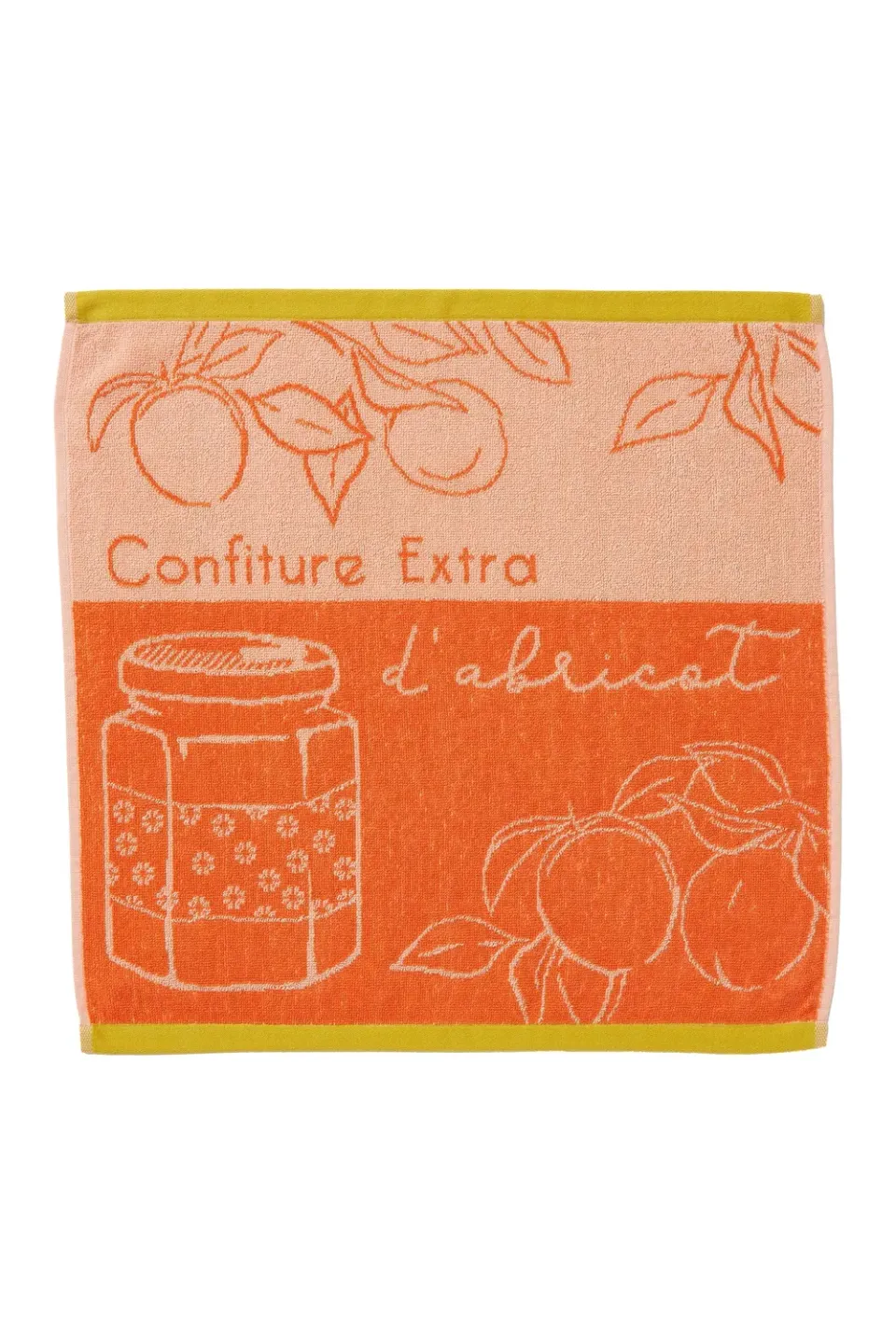 Coucke Apricot Delight håndkle oransje 50x50 cm bomull
