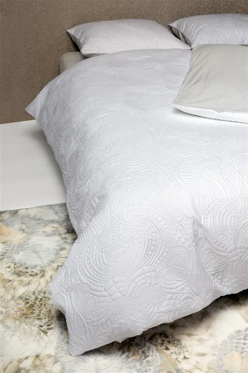 Moooi Embroidered Dodo dynetrekk 260x220 elfenben sateng