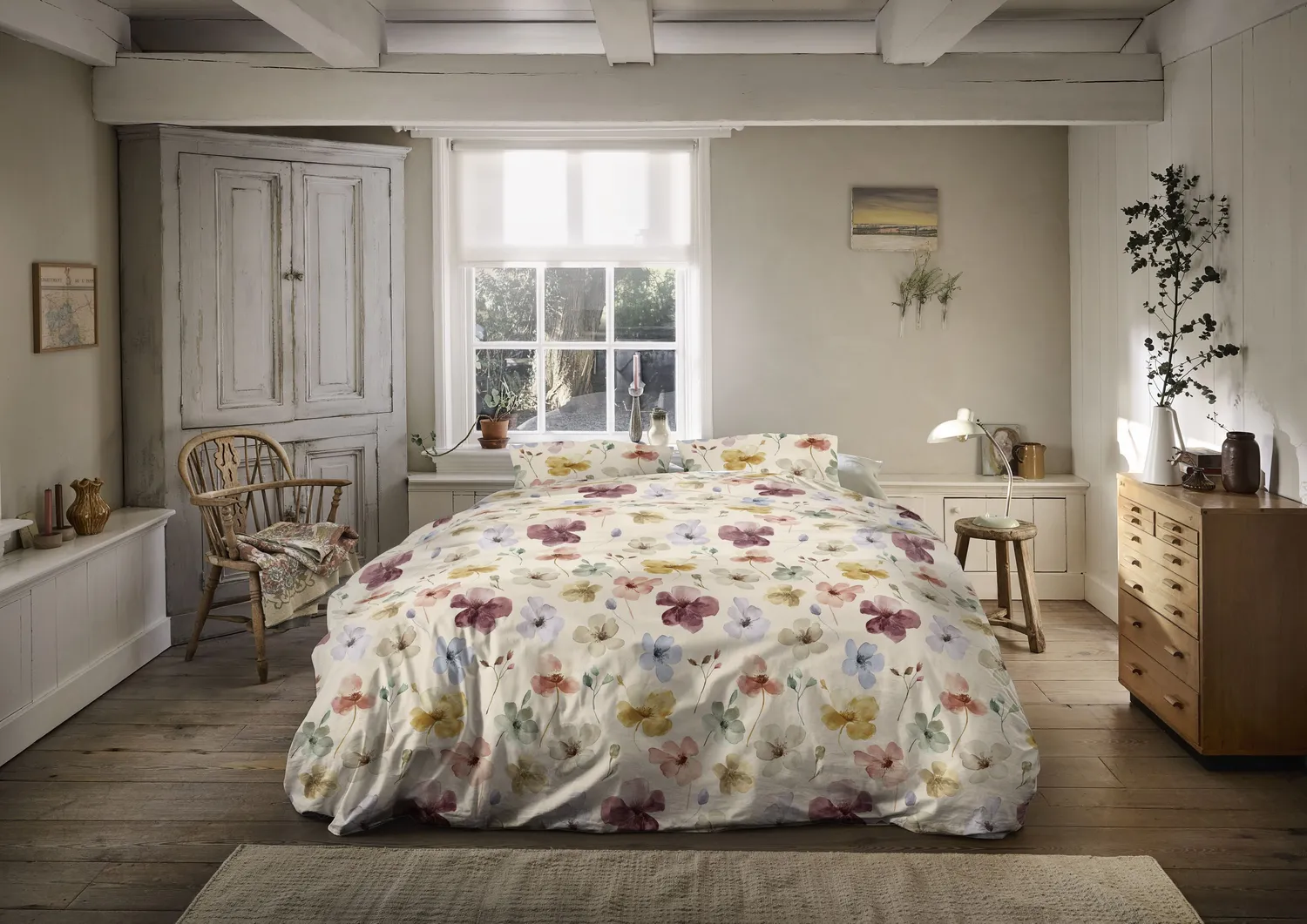 Ariadne at Home Fleurs dynetrekk multi enkelt 140x200 cm