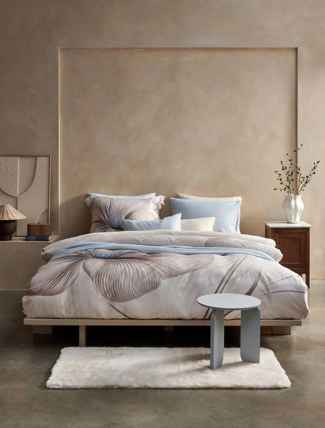 Vandyck Royal Garden dynetrekksett 200x200 cream tan sateng