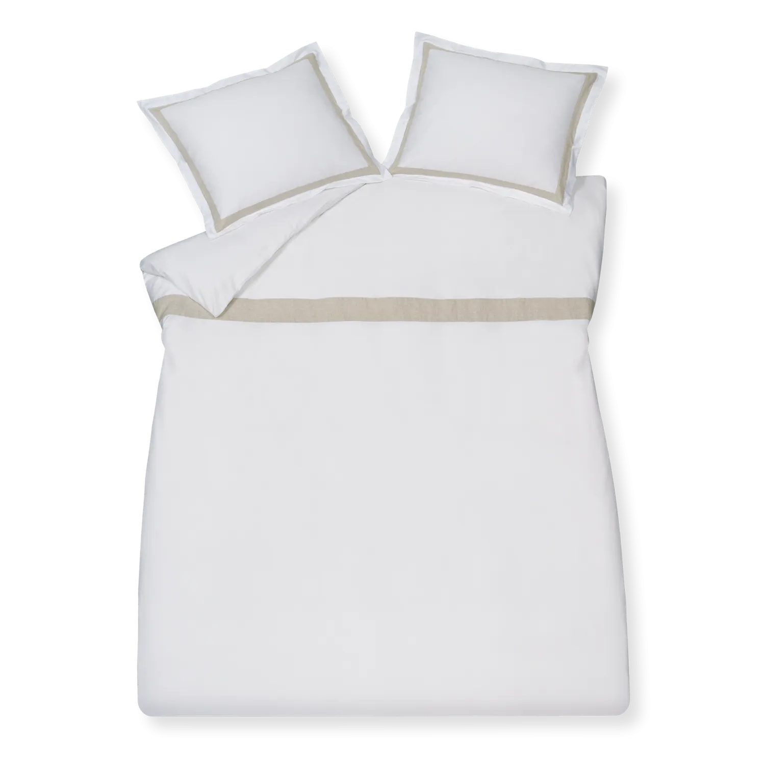 Vandyck Purity Capri dynetrekksett white 140x200 sateng