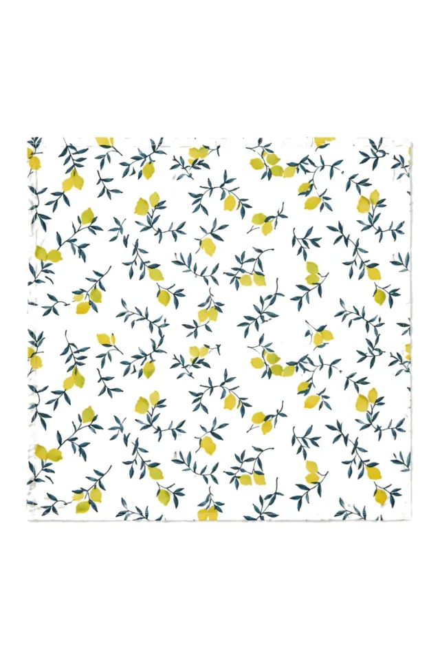 Coucke Lemon Zest servietter gule 45x45 cm 6-pk linblanding
