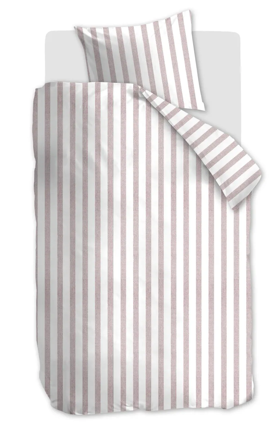 Ambiante Ally dynetrekk 140x200 cm lyserosa striper bomull