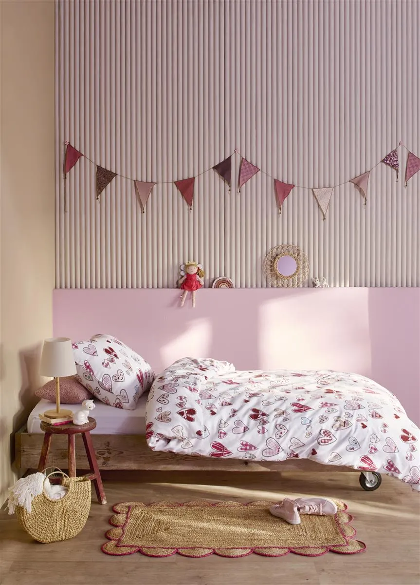 Beddinghouse Kids Sweethearts dynetrekk 140x200 hjerter