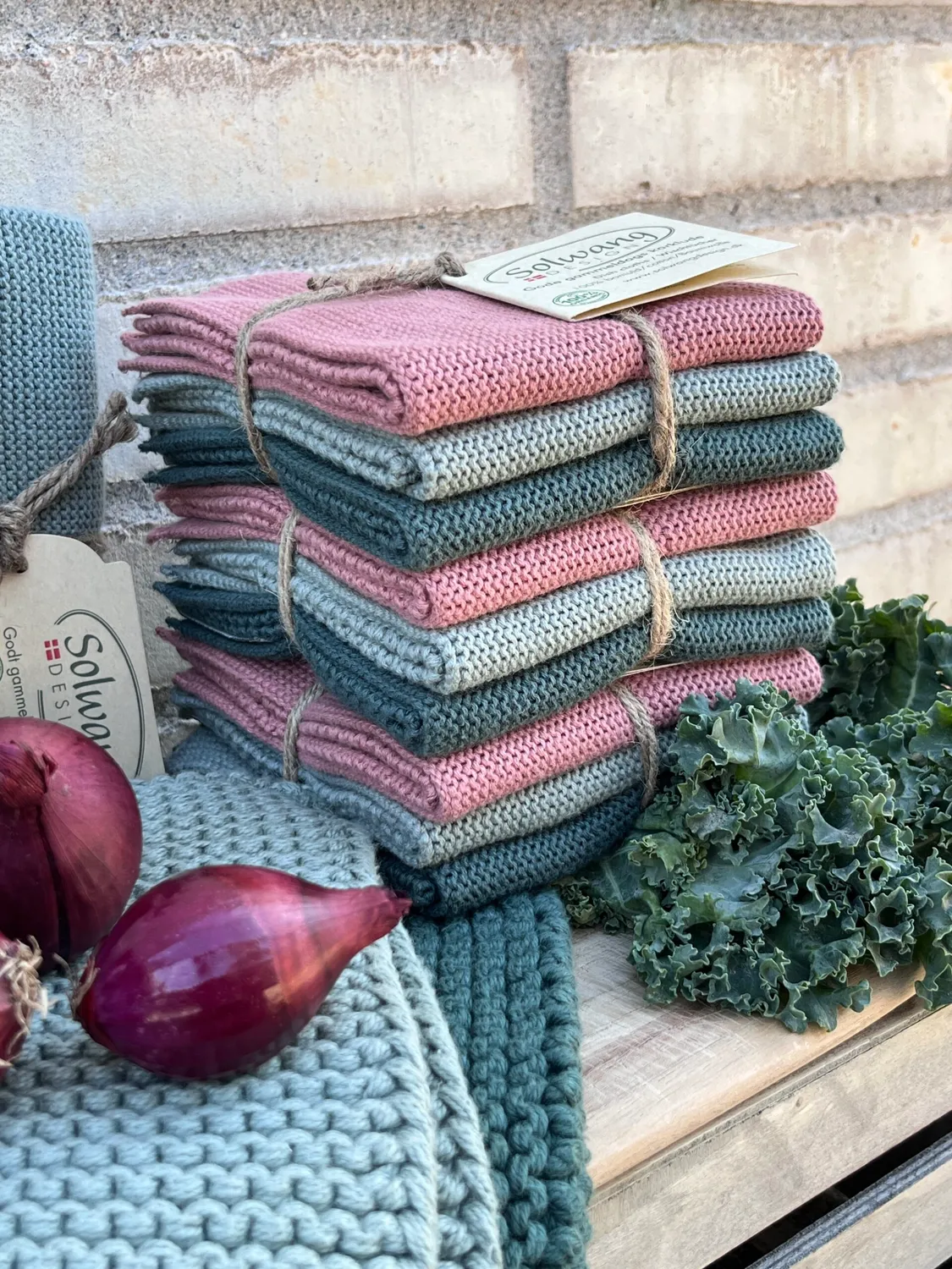 Solwang Design karkluter rose/sage kombi 3-pakning økologisk