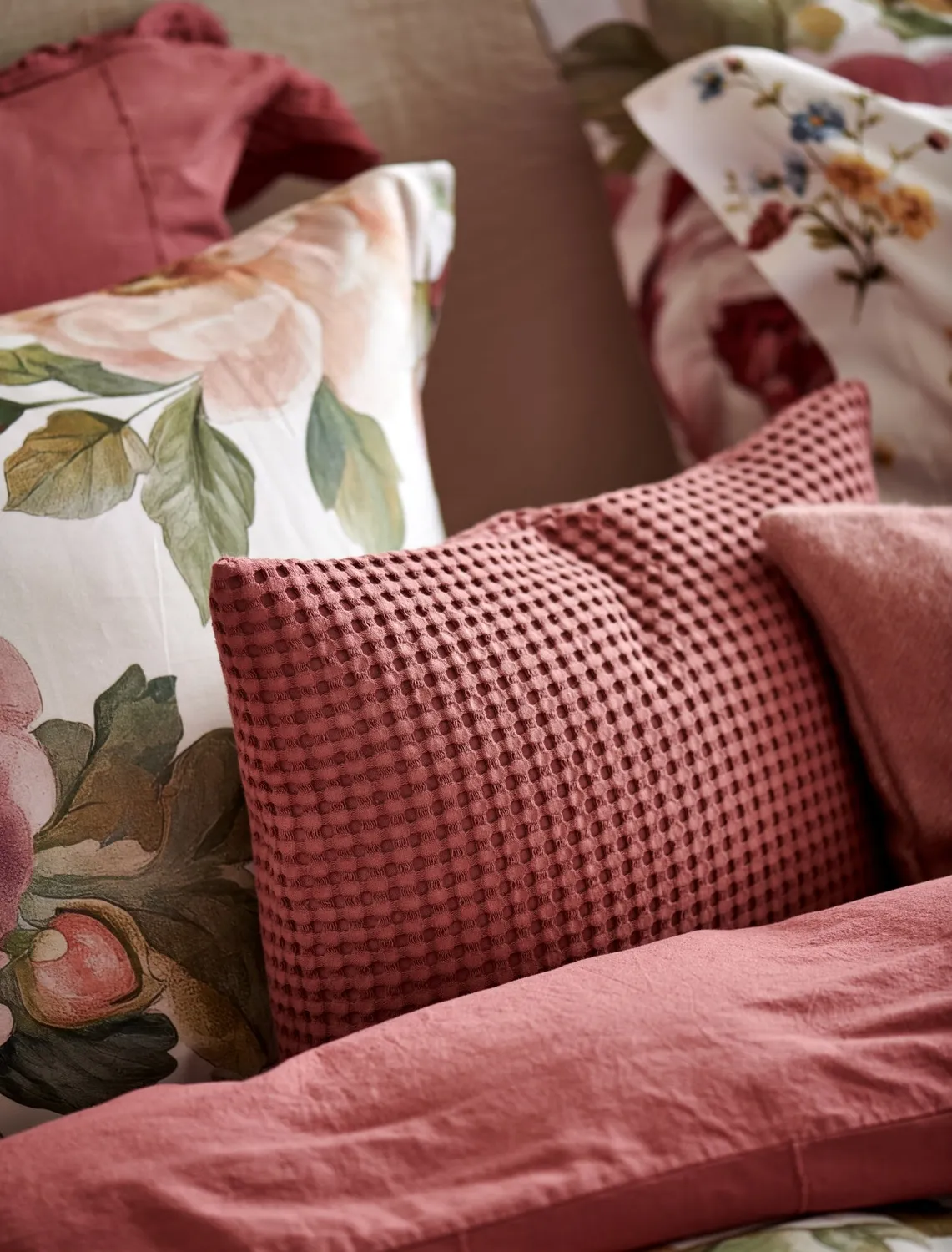 Vandyck Everbloom dynetrekksett multi blomst 2-persons