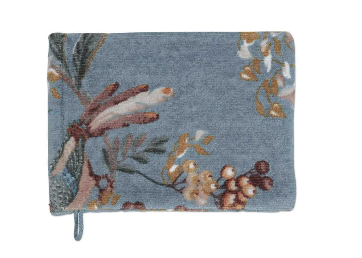 Pip Studio Secret Garden badelaken 70x140 blå bomull