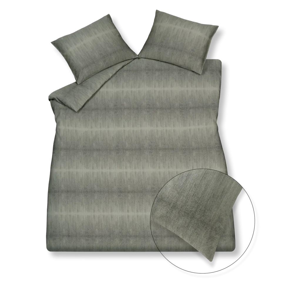 Vandyck Pure 59 sengetøy smoke green prikkete