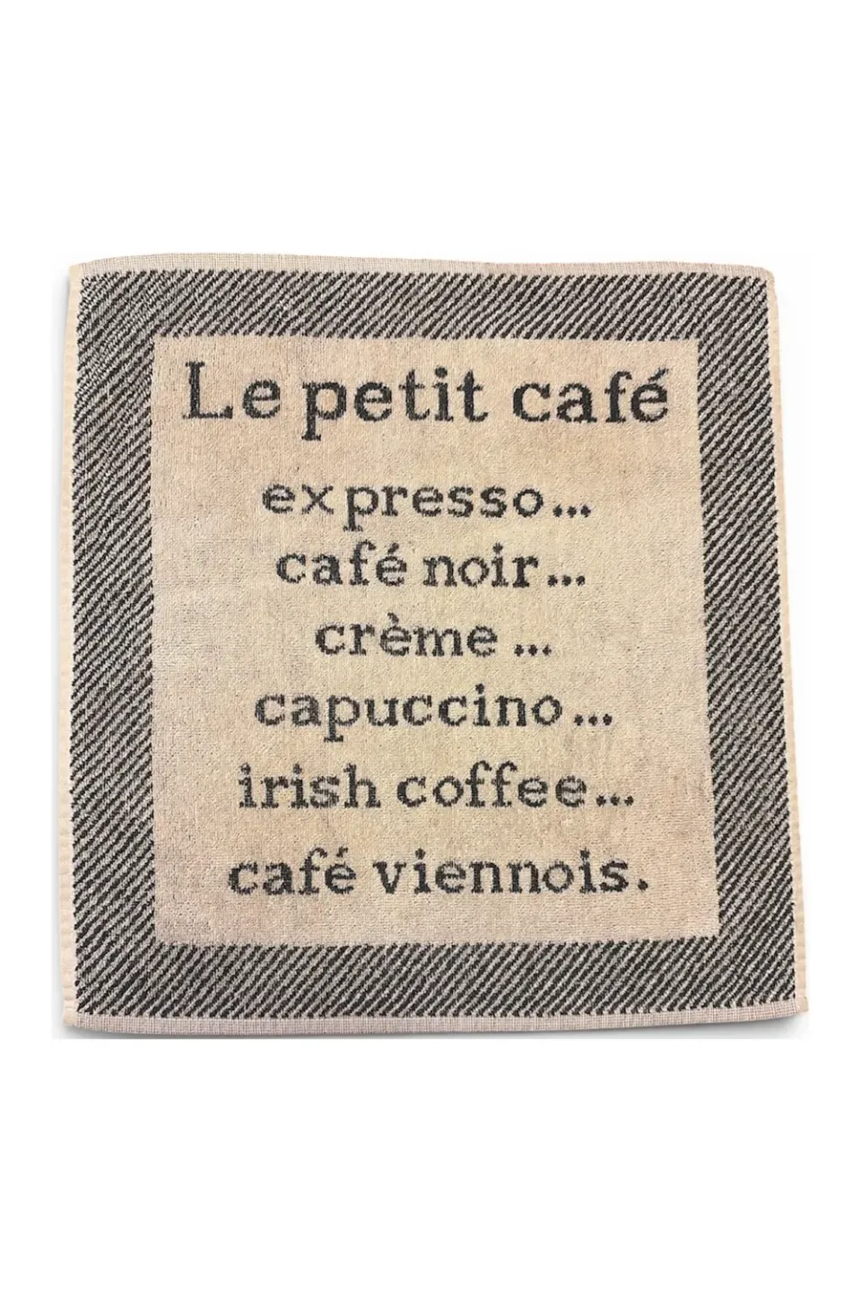 Coucke Le Petit Café håndkle beige 50x50 frotte