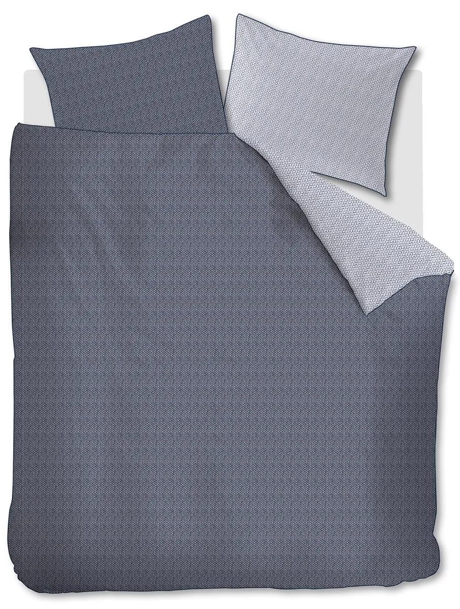 Rivièra Maison Twisted dynebetrekk 200x200 blå bomull