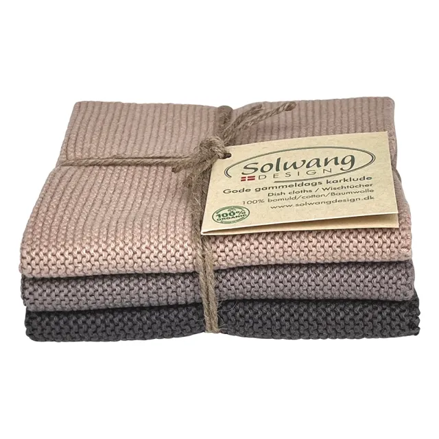 Solwang Design kluter granit kombi 3-pk økologisk