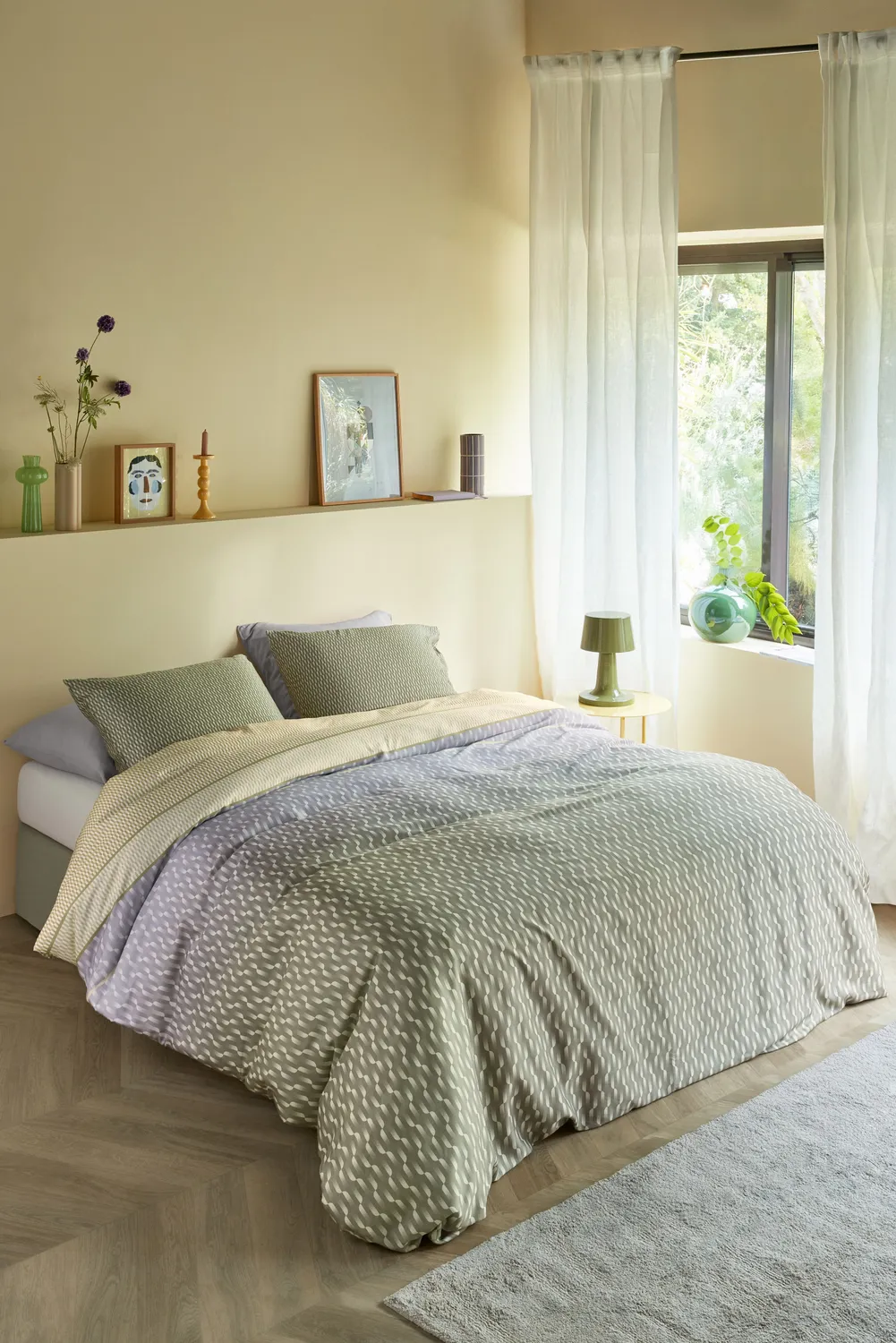 Beddinghouse Archer dynetrekk 140x200 grønn lyocell