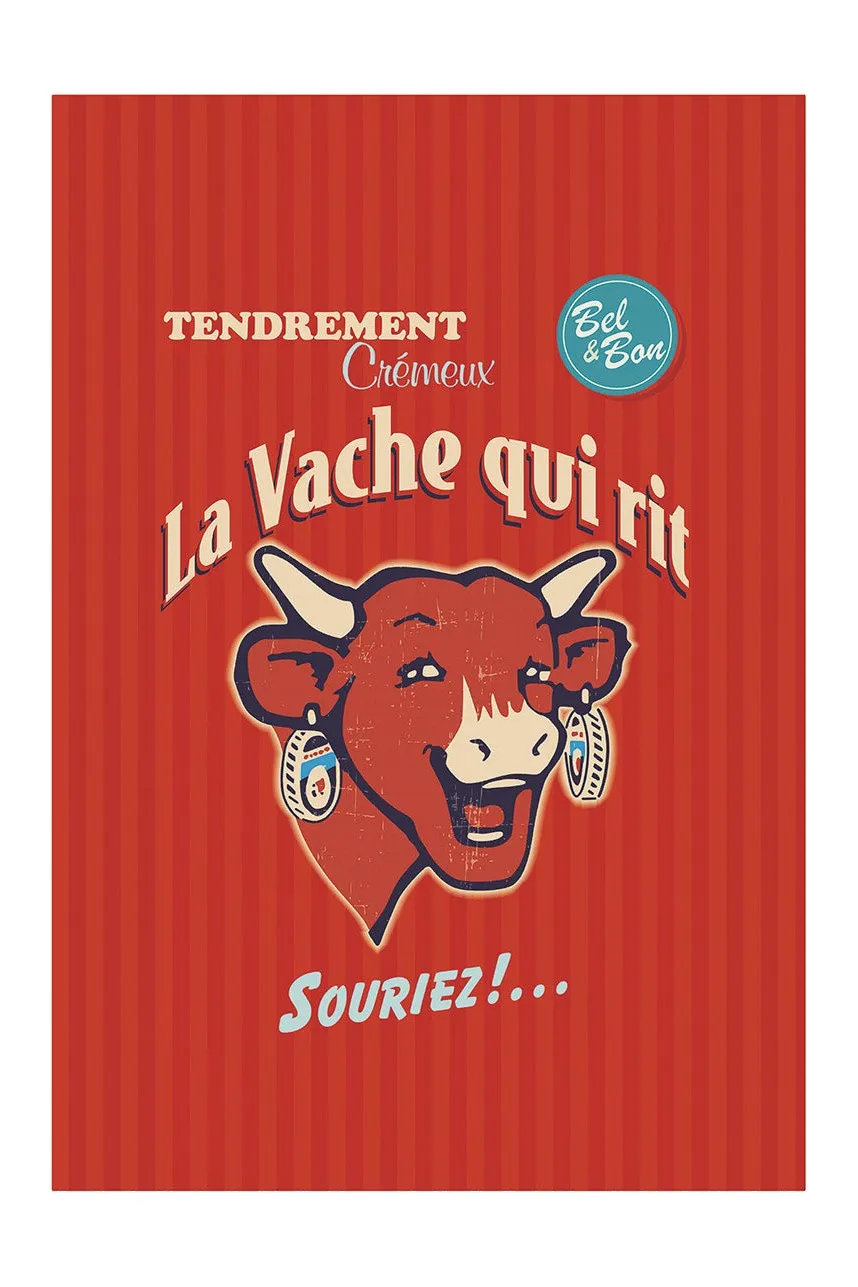 Coucke La Vache Qui Rit kjøkkenhåndkle 2-pk beige bomull