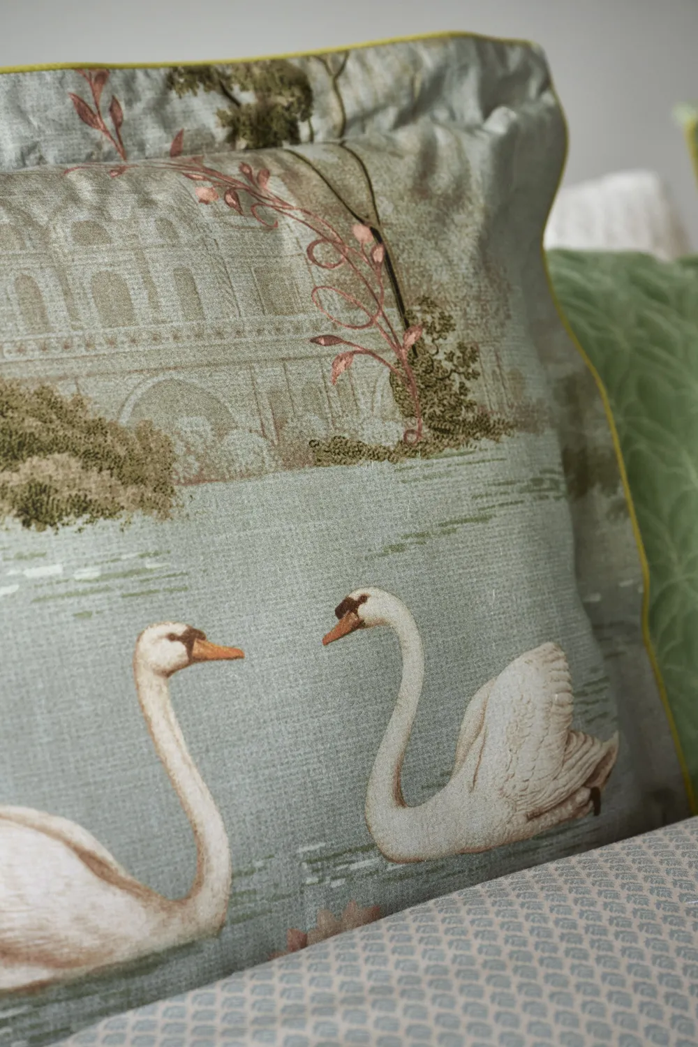 Pip Studio Darjeeling Days putetrekk 60x70 grønn bomull