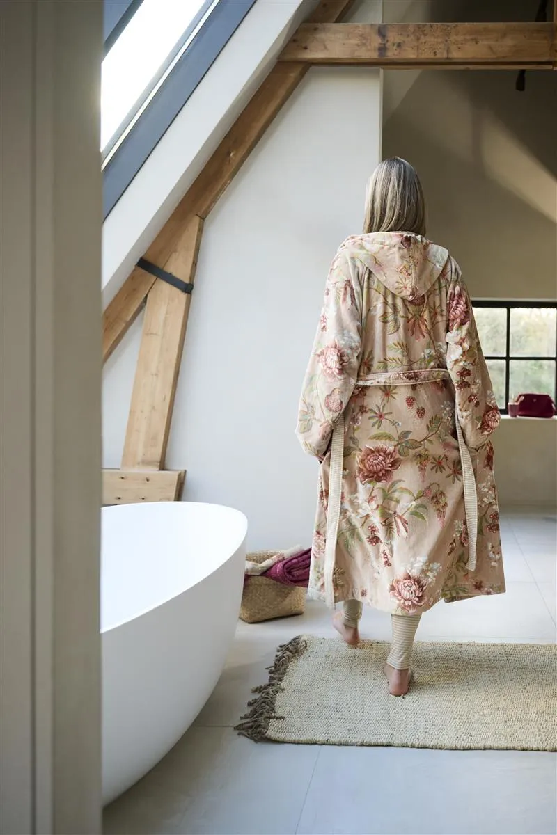 Pip Studio Secret Garden badekåpe khaki blomster